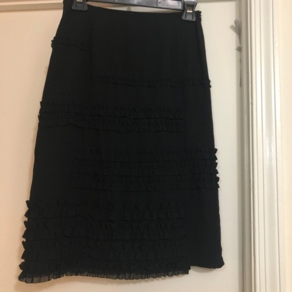 Moschino ruffle detail black skirt - Picture 4 of 5